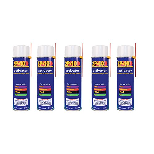 2P-10 Professional Adhesive Activator for FastCap 2P-10 Glue, 5-Pack