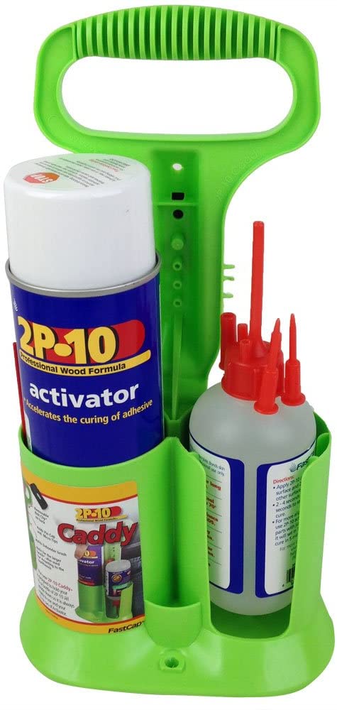 2P-10CADDY 10 oz 2P-10 Thin Glue Adhesive and 12 oz Adhesive Activator