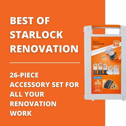 Best of Starlock Renovation Set - 26-Piece Kit -Cutting, Sanding, Scraping