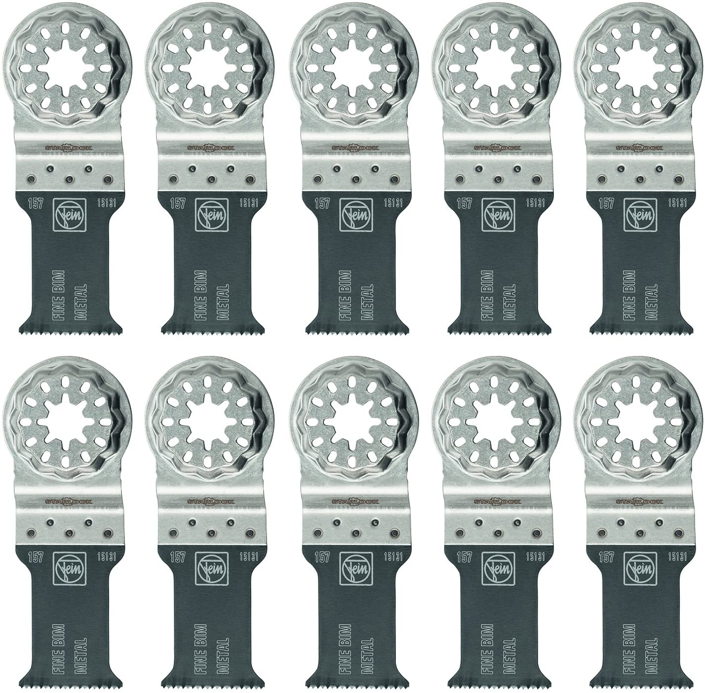 63502157290 Bi-Metal Oscillating Blade (10 Pack), 1-3/16 x 2"