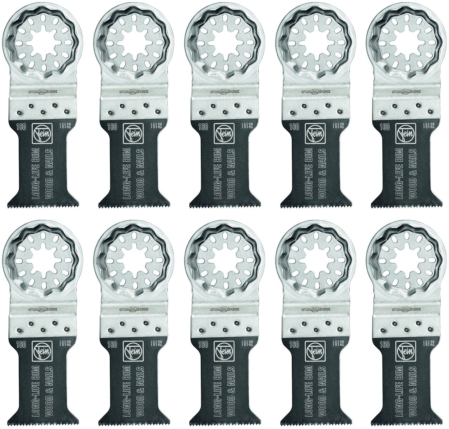63502160290 Bi-Metal Oscillating Blade (10 Pack), 1-3/8 x 2"