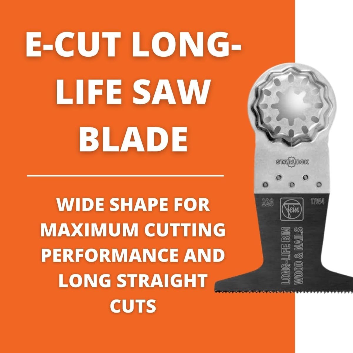 Starlock E-Cut Long-Life Saw Blade - Precision Cutting 2-1/2"W, 2"L, 10PACK