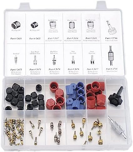 2663 Service Port Cap and Valve Core Assortment with Tools