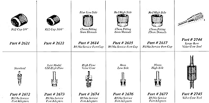 2663 Service Port Cap and Valve Core Assortment with Tools