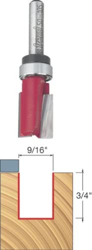 50-105 9/16-In Diameter Top Bearing Flush Trim Router Bit w .25Inch Shank