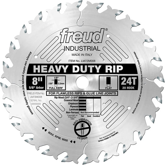 LM72M008 8" Heavy-Duty Rip Blade, Multi, One Size