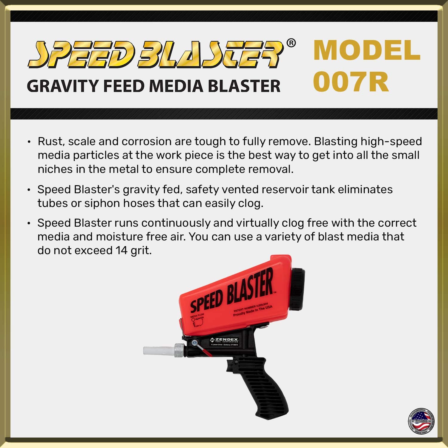 Speed Blaster - Gravity Feed Media Blaster, Red