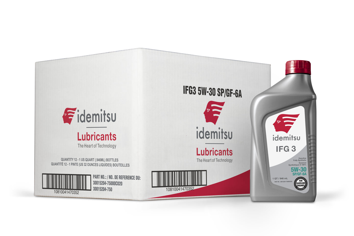 IDEMITSU IFG3 5W-30 SP/GF-6A Motor Oil - 1 qt, Case of 12 (30015204-75000C020)