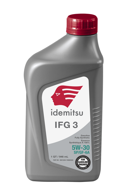 IDEMITSU IFG3 5W-30 SP/GF-6A Motor Oil - 1 qt, Case of 12 (30015204-75000C020)