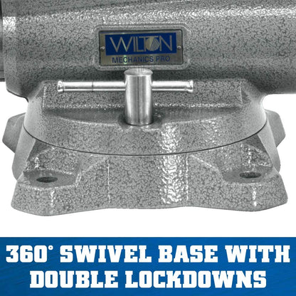 8100M, 10" Mechanics Pro Vise, 12" Max Opening, 5-1/4" Throat
