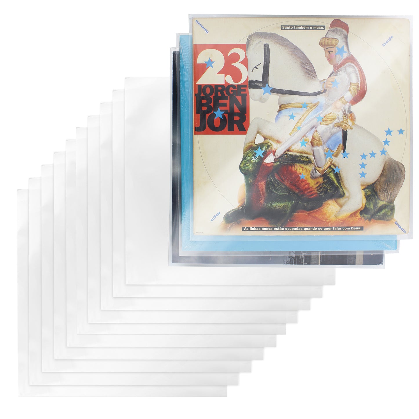 Vinyl Record Sleeves 100 Pack Album Covers Vinyl Sleeves for Records