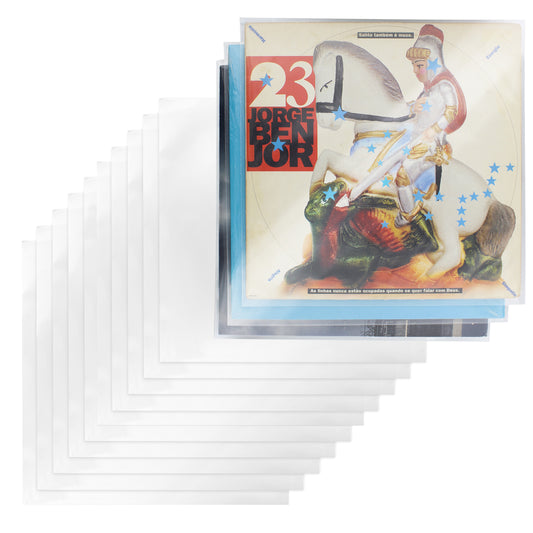 Vinyl Record Sleeves 100 Pack Album Covers Vinyl Sleeves for Records