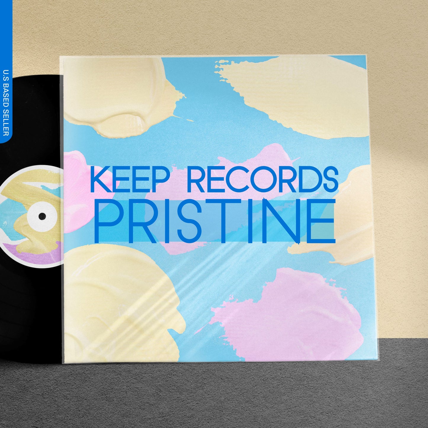 Vinyl Record Sleeves 100 Pack Album Covers Vinyl Sleeves for Records