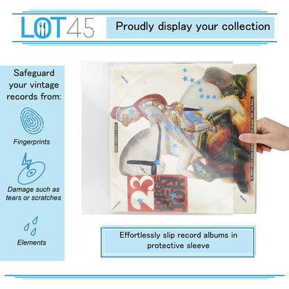 Vinyl Record Sleeves 50 Pack Album Covers Vinyl Sleeves for Records