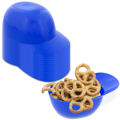 Baseball Helmet Ice Cream Snack Bowls - 12pc 8oz Blue Baseball Cups