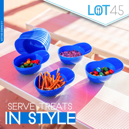 Baseball Helmet Ice Cream Snack Bowls - 12pc 8oz Blue Baseball Cups