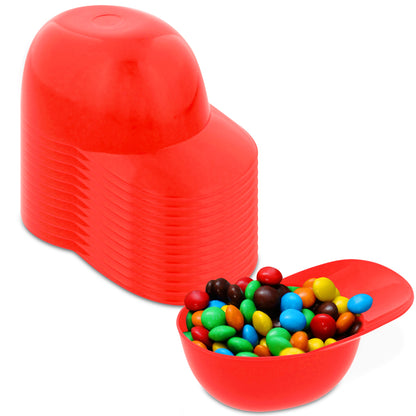 Baseball Helmet Ice Cream Snack Bowls - 12pc 8oz Red Baseball Cups