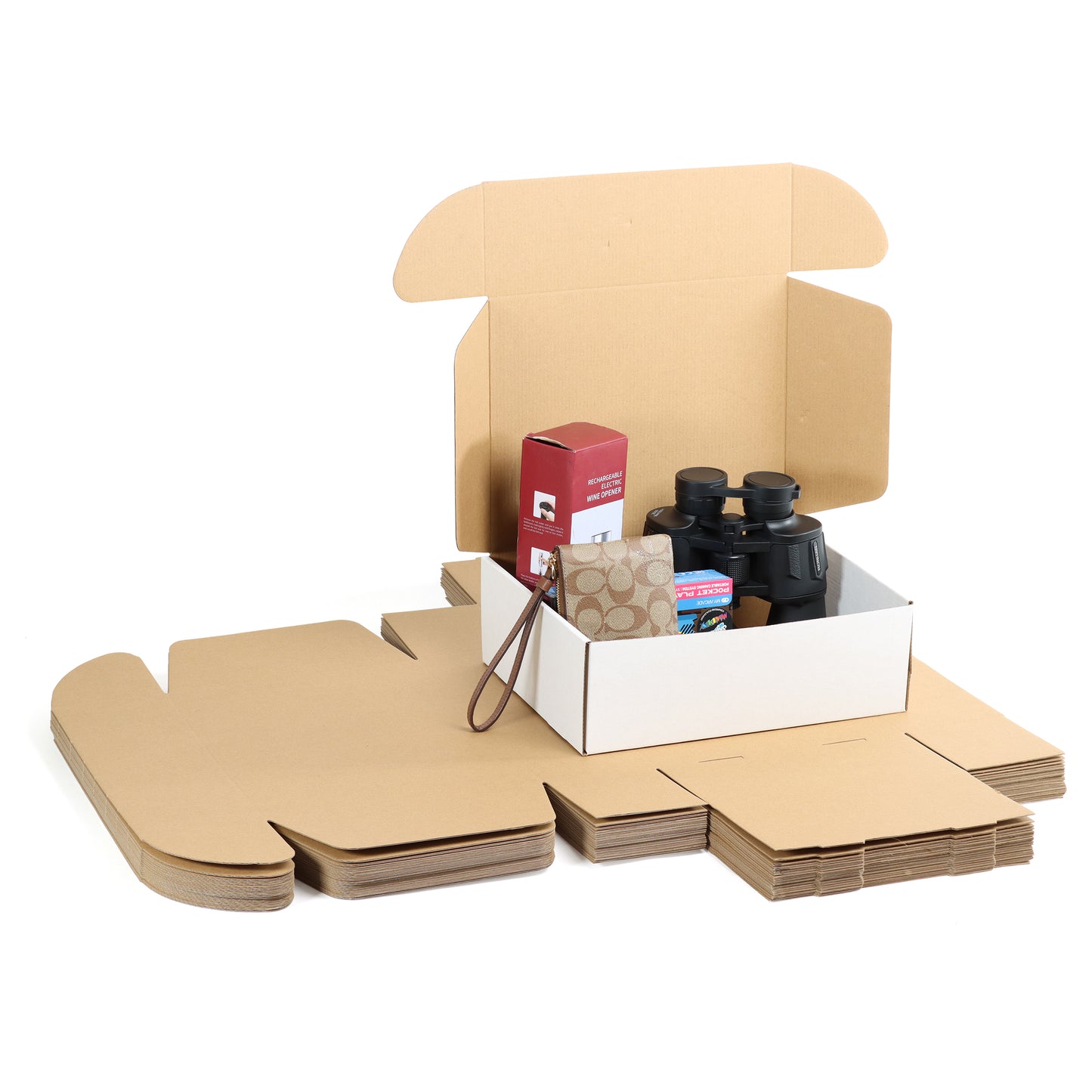 Shipping Boxes for Small Business - 20pk White Corrugated Box 12x9x4in