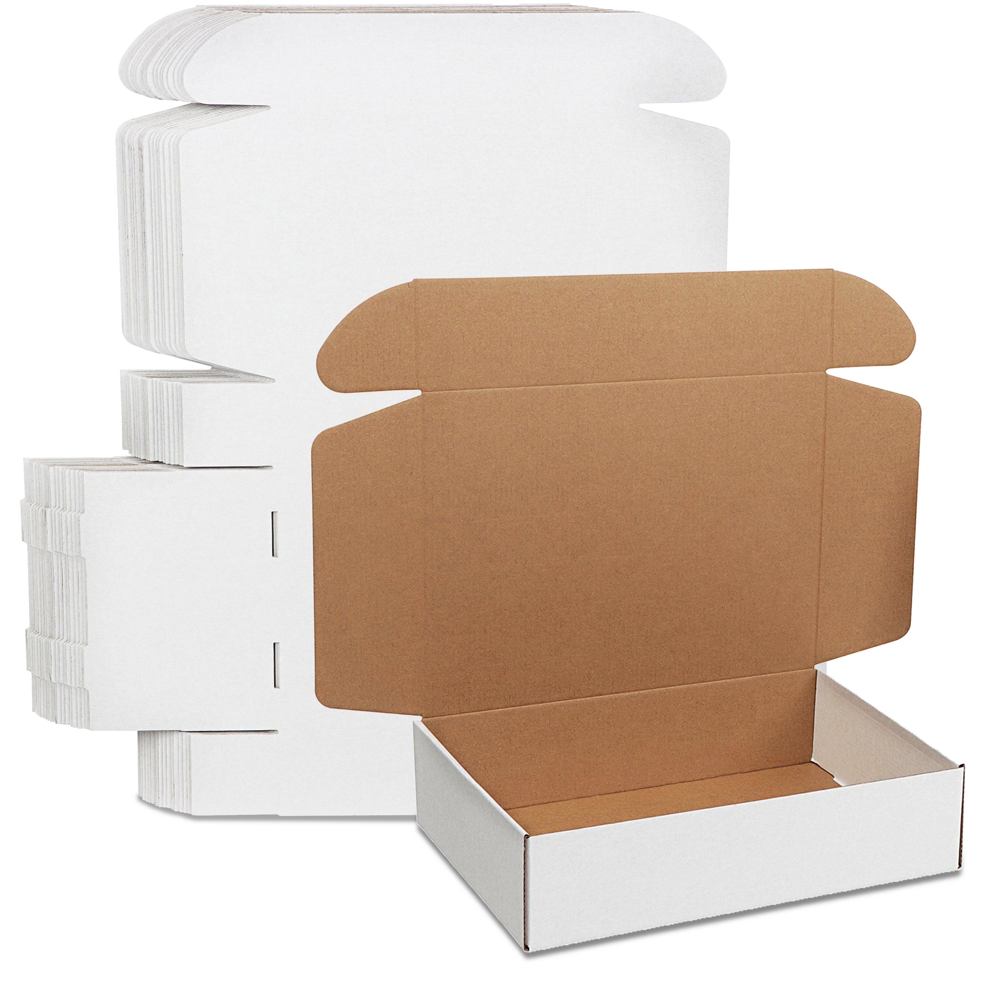 Shipping Boxes for Small Business - 20pk White Corrugated Box 12x9x3in