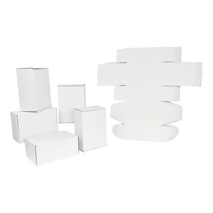 Shipping Boxes for Small Business - 20pk White Corrugated Box 9x6x4in