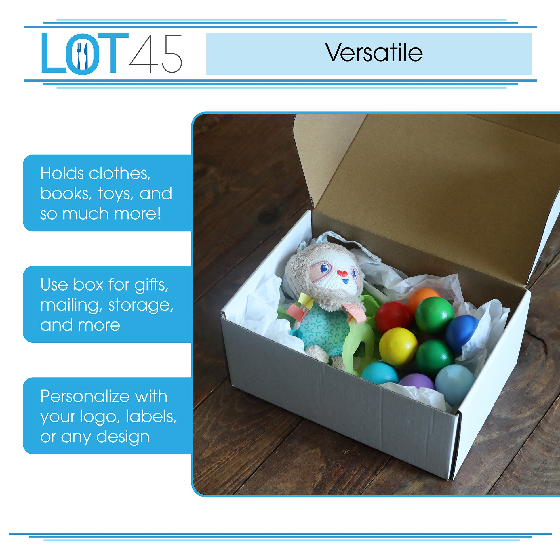 Shipping Boxes for Small Business - 20pk White Corrugated Box 9x6x4in