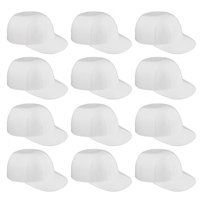 Baseball Helmet Ice Cream Snack Bowls - 12pc 8oz White Baseball Cups