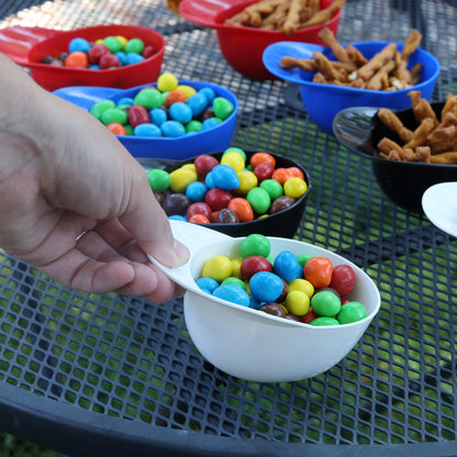 Baseball Helmet Ice Cream Snack Bowls - 12pc 8oz White Baseball Cups