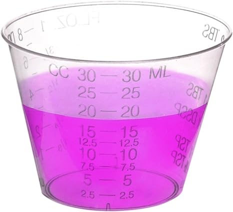 Medicine Cups (1oz) - Plastic Disposable Graduated Medicine Cups
