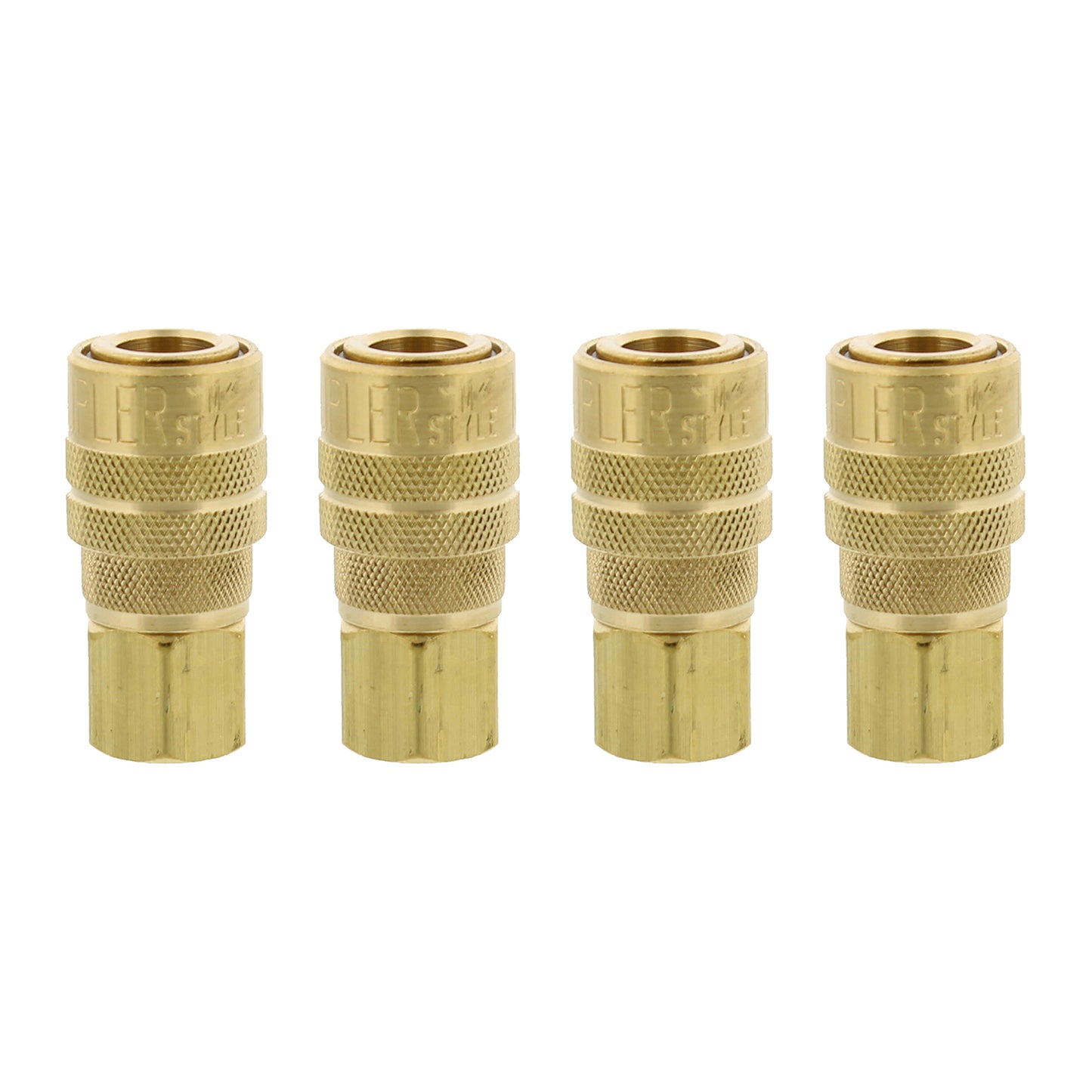 1/4" FNPT M Style Coupler, 4-Pack