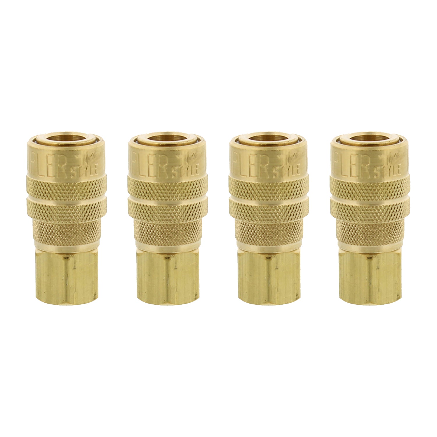 1/4" FNPT M Style Coupler, 4-Pack