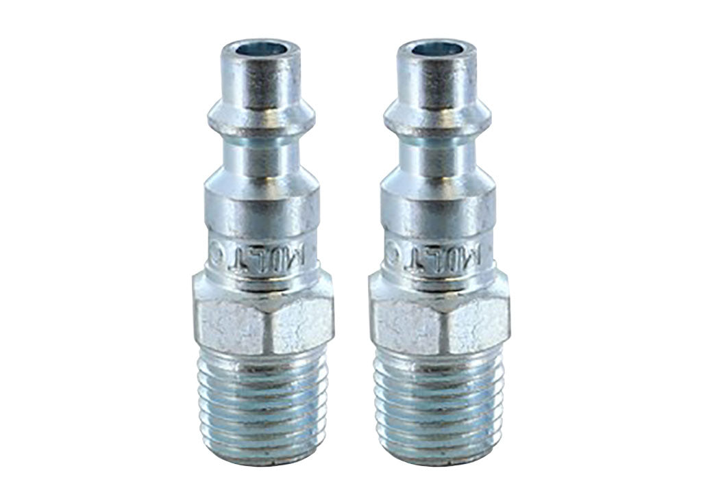 Milton 727 NPT "M" Style 1/4 Male Air Line End Plug (MIL727) 2-Pack