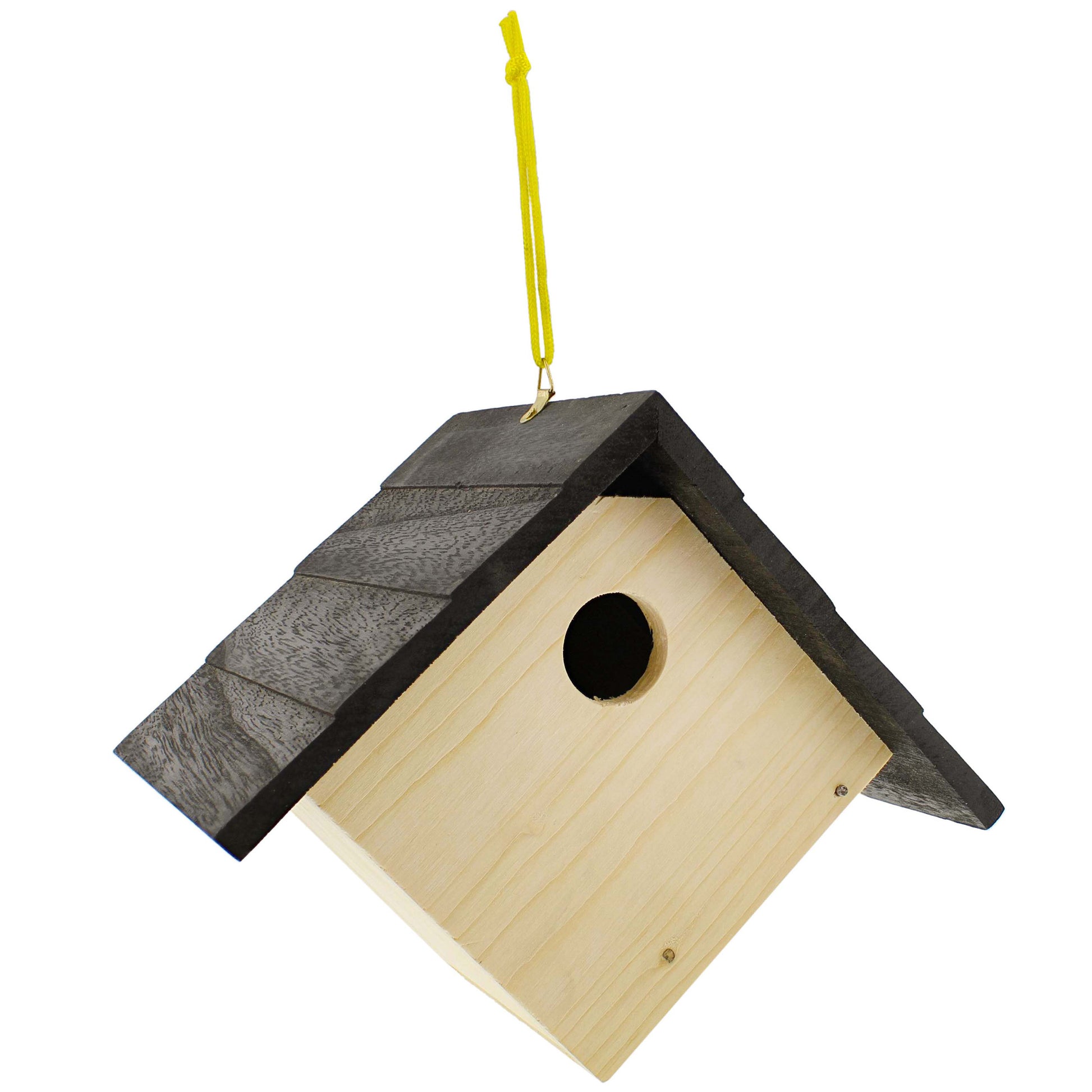 6in Unfinished Bird House Wood to Paint - 1pk Hanging Bird Houses