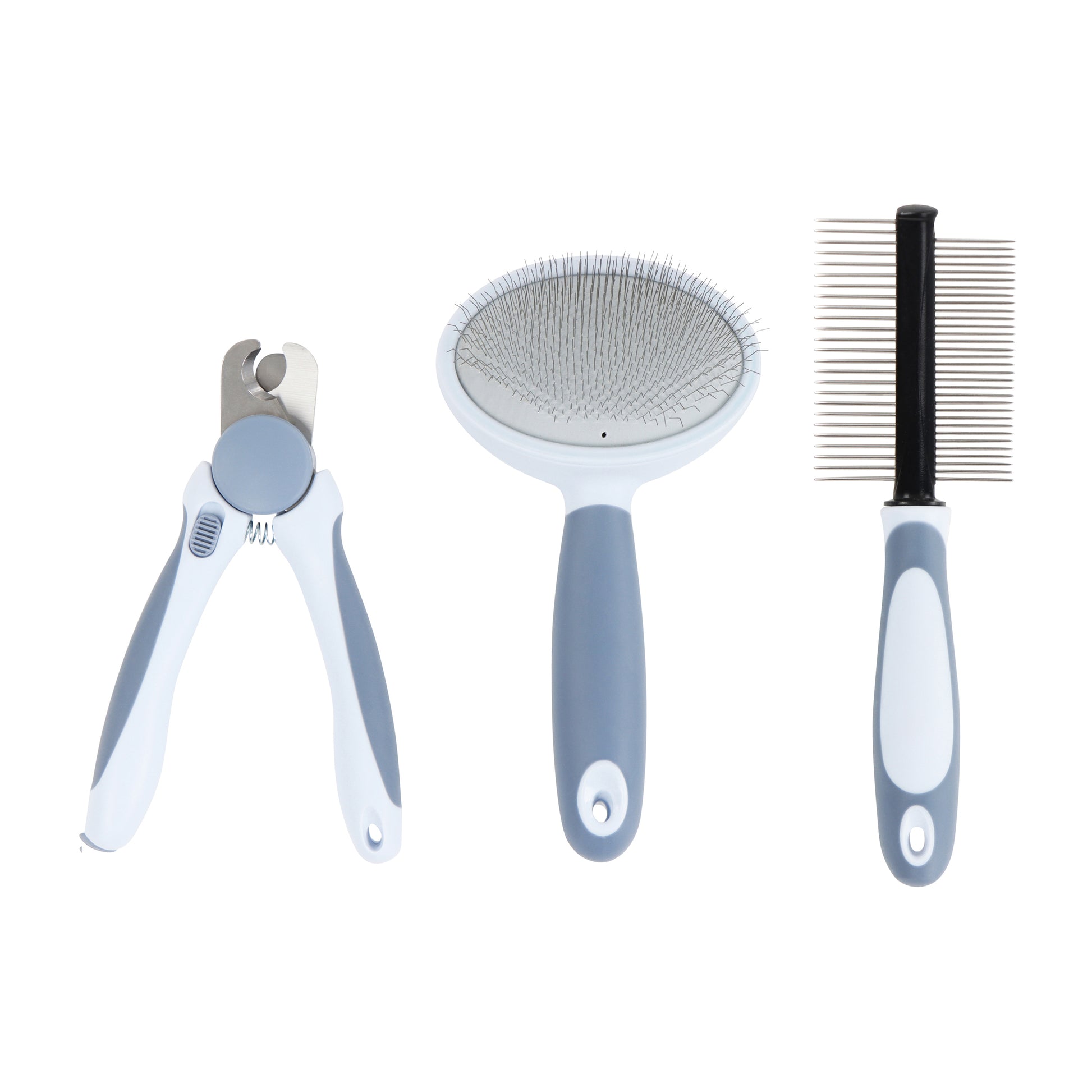 Pet Groomer Kit - Dog Nail Trimmers, Slicker Comb, and Wire Dog Brush