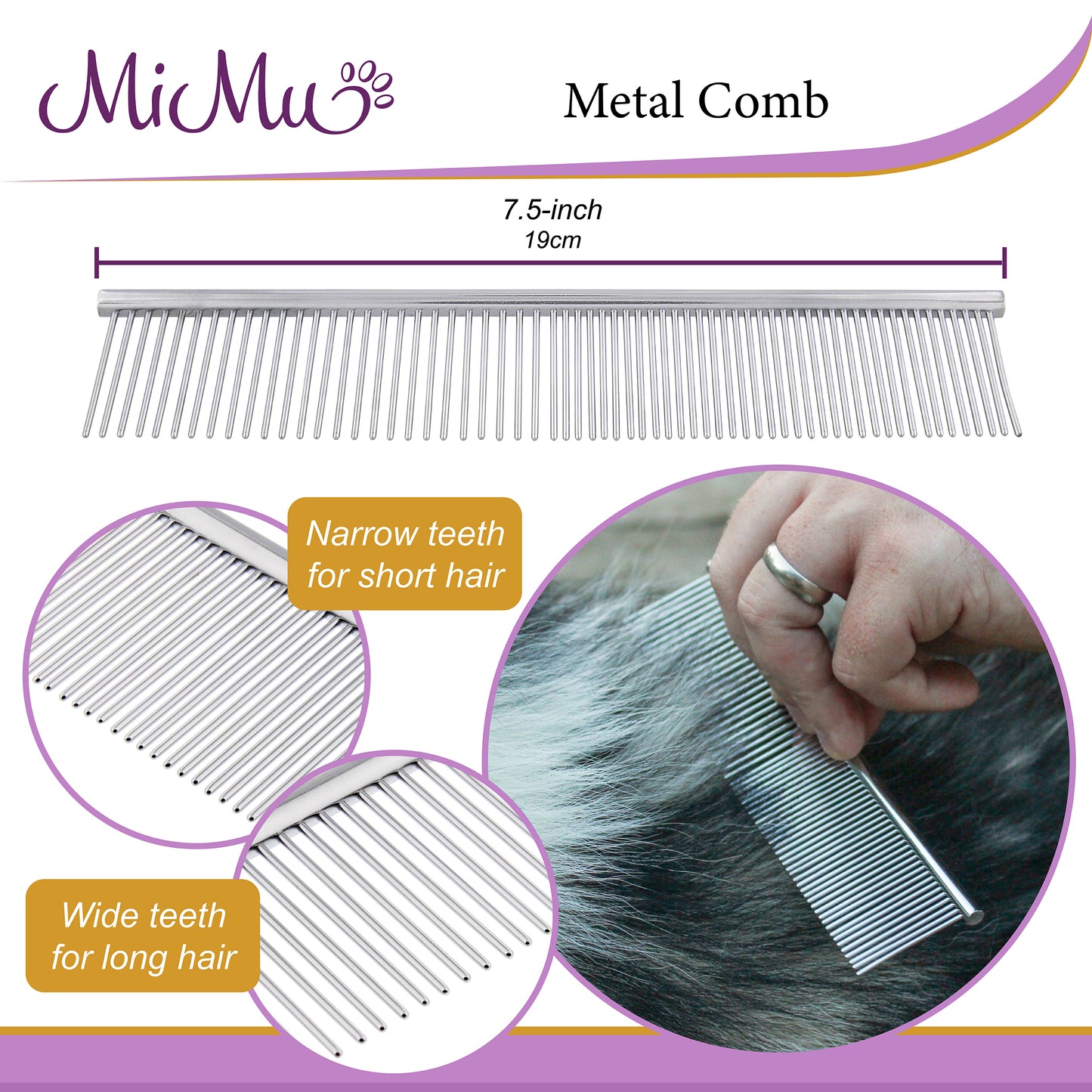 Deshedding Dog Brush and Comb - Long to Short Hair Dog Shedding Brush