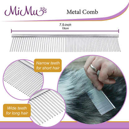 Deshedding Dog Brush and Comb - Long to Short Hair Dog Shedding Brush
