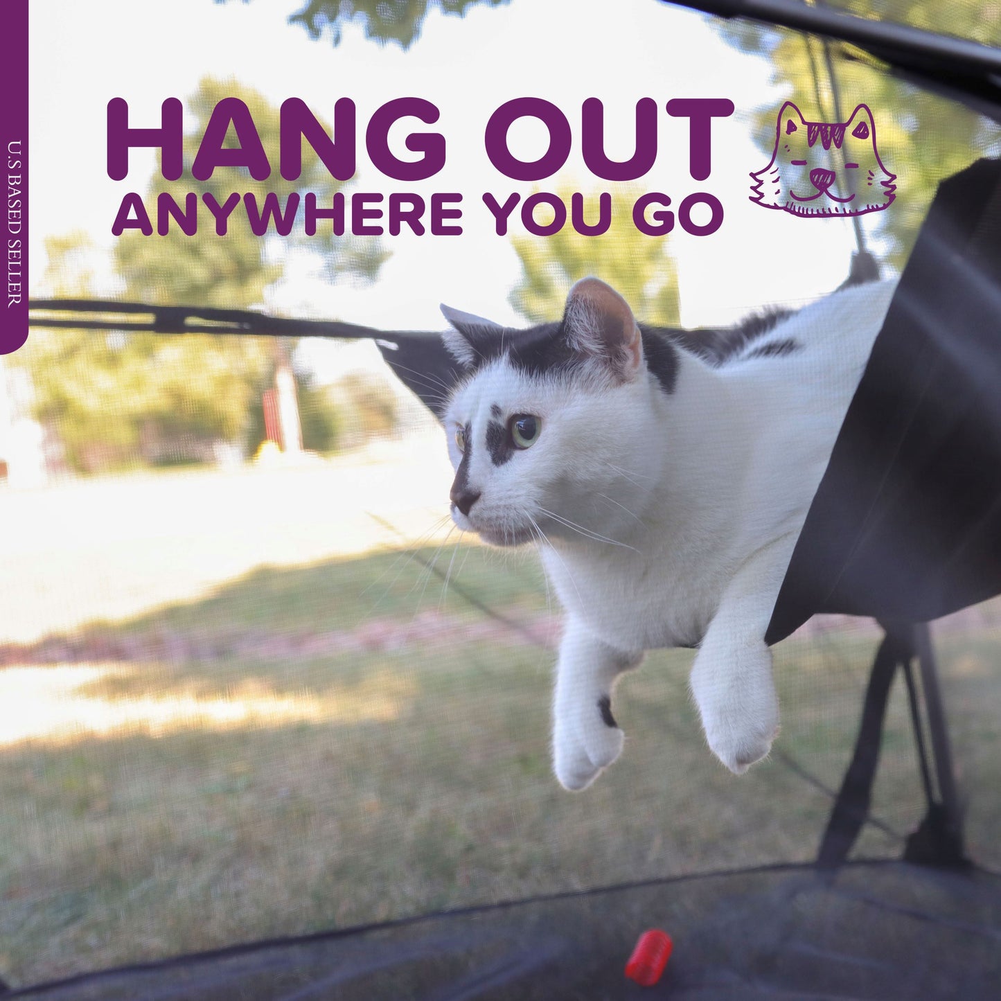 Portable Cat Playpen - Enclosed Pop-Up Travel Cat Tent with Case