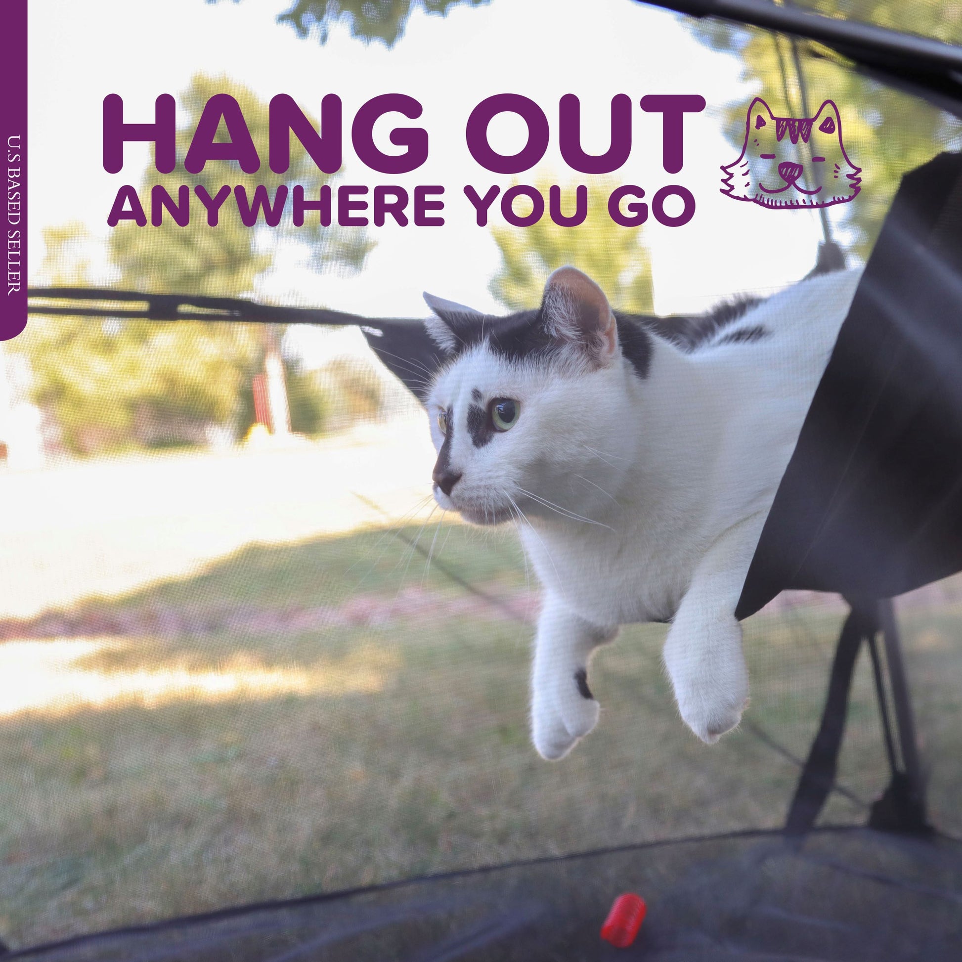 Portable Cat Playpen - Enclosed Pop-Up Travel Cat Tent with Case