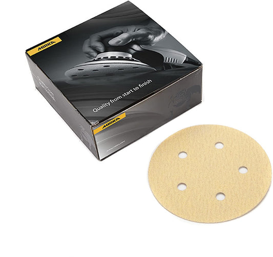 23-321-060 Bulldog Gold 5-Inch 5-hole Heavy-Duty PSA Vacuum Disc 60 Grit