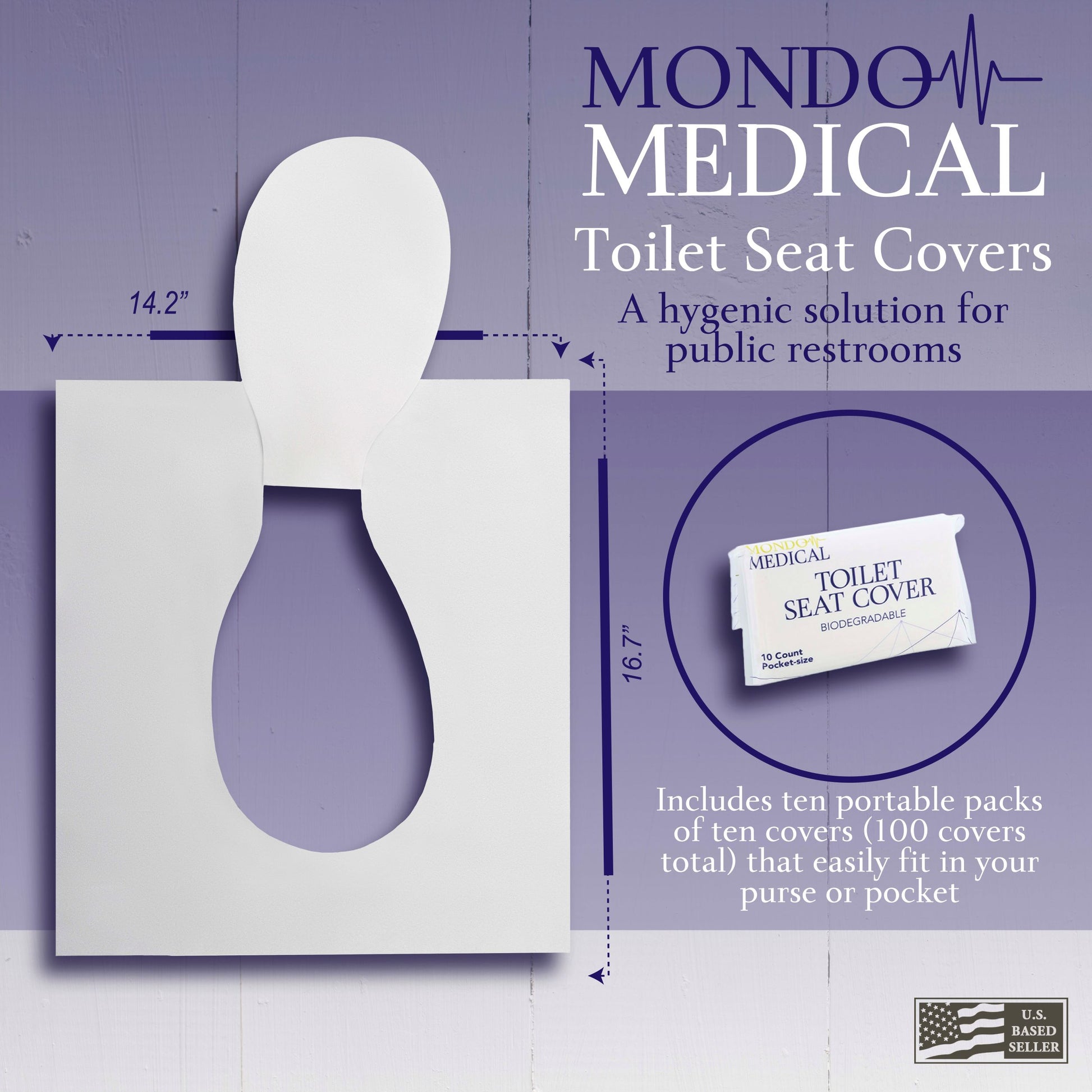 Toilet Seat Covers Disposable Seat Covers, 1/28 Fold, 100-Piece