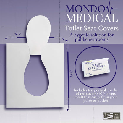 Toilet Seat Covers Disposable Seat Covers, 1/28 Fold, 100-Piece