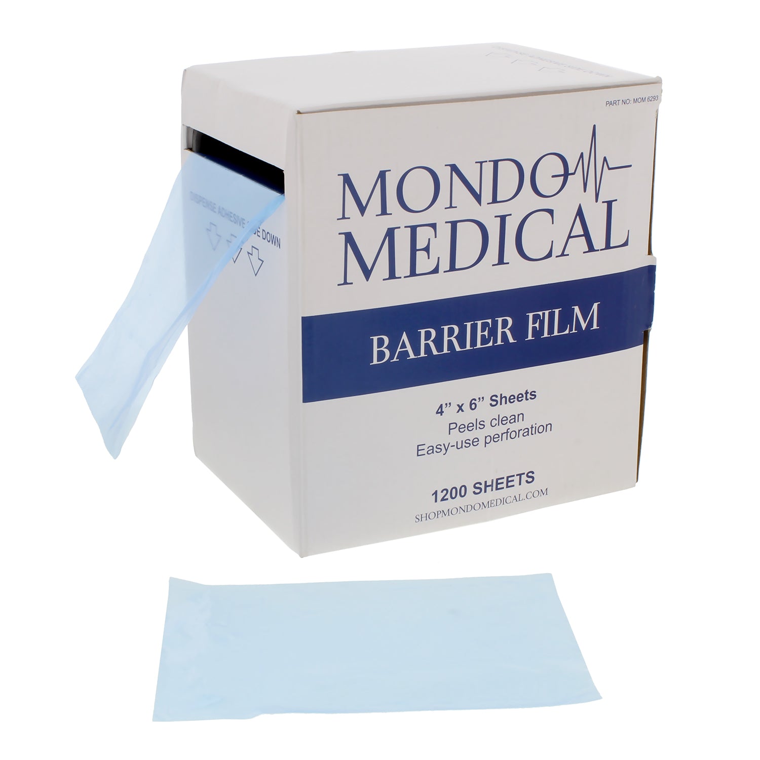 4x6in Barrier Film Tattoo Tape Roll 1200 Sheets Blue Dental Tape Box