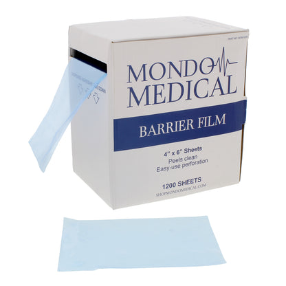 4x6in Barrier Film Tattoo Tape Roll 1200 Sheets Blue Dental Tape Box