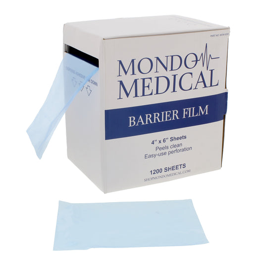 4x6in Barrier Film Tattoo Tape Roll 1200 Sheets Blue Dental Tape Box