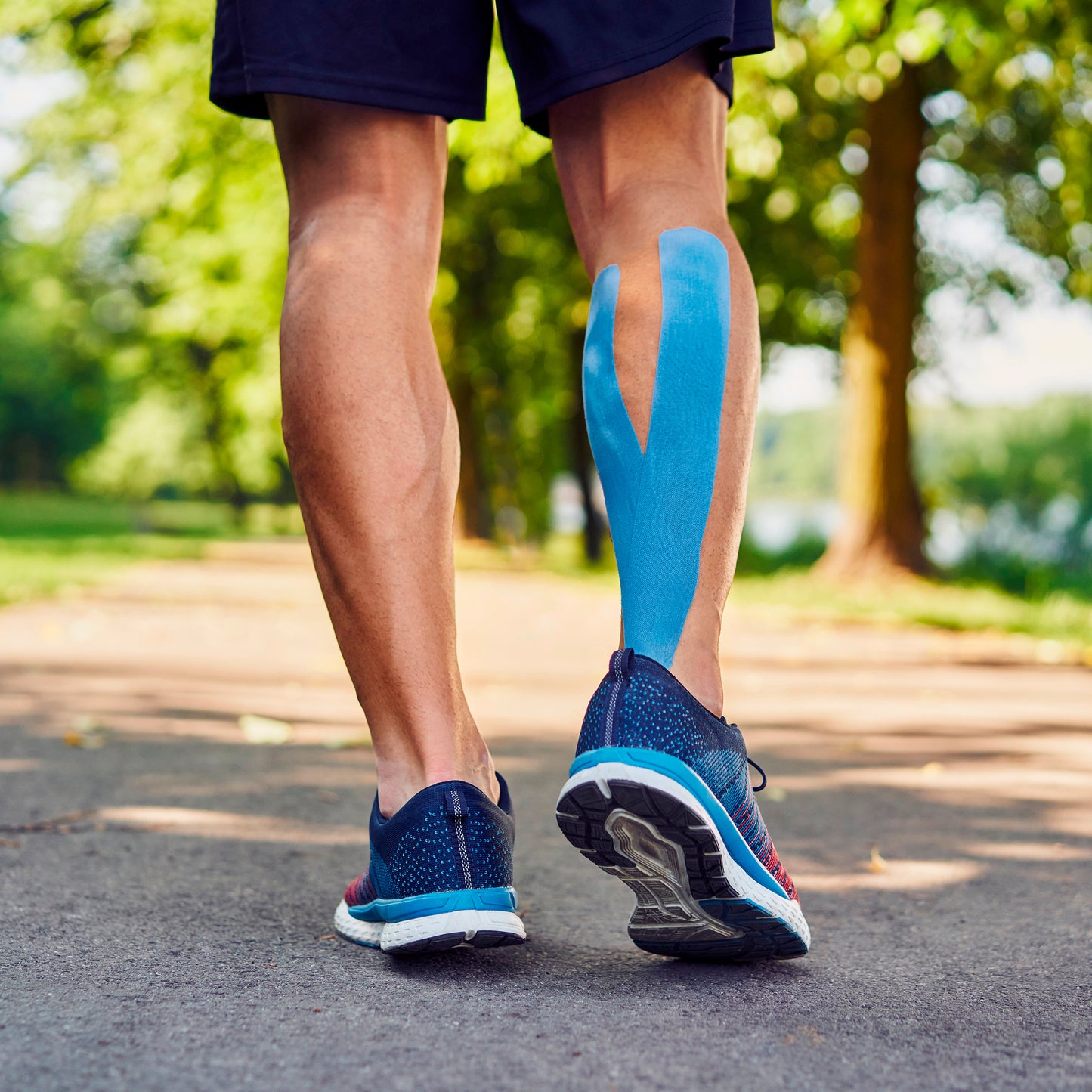 Kinesiology Tape Precut 2inx16ft Body Tape Roll - Blue Athletic Tape