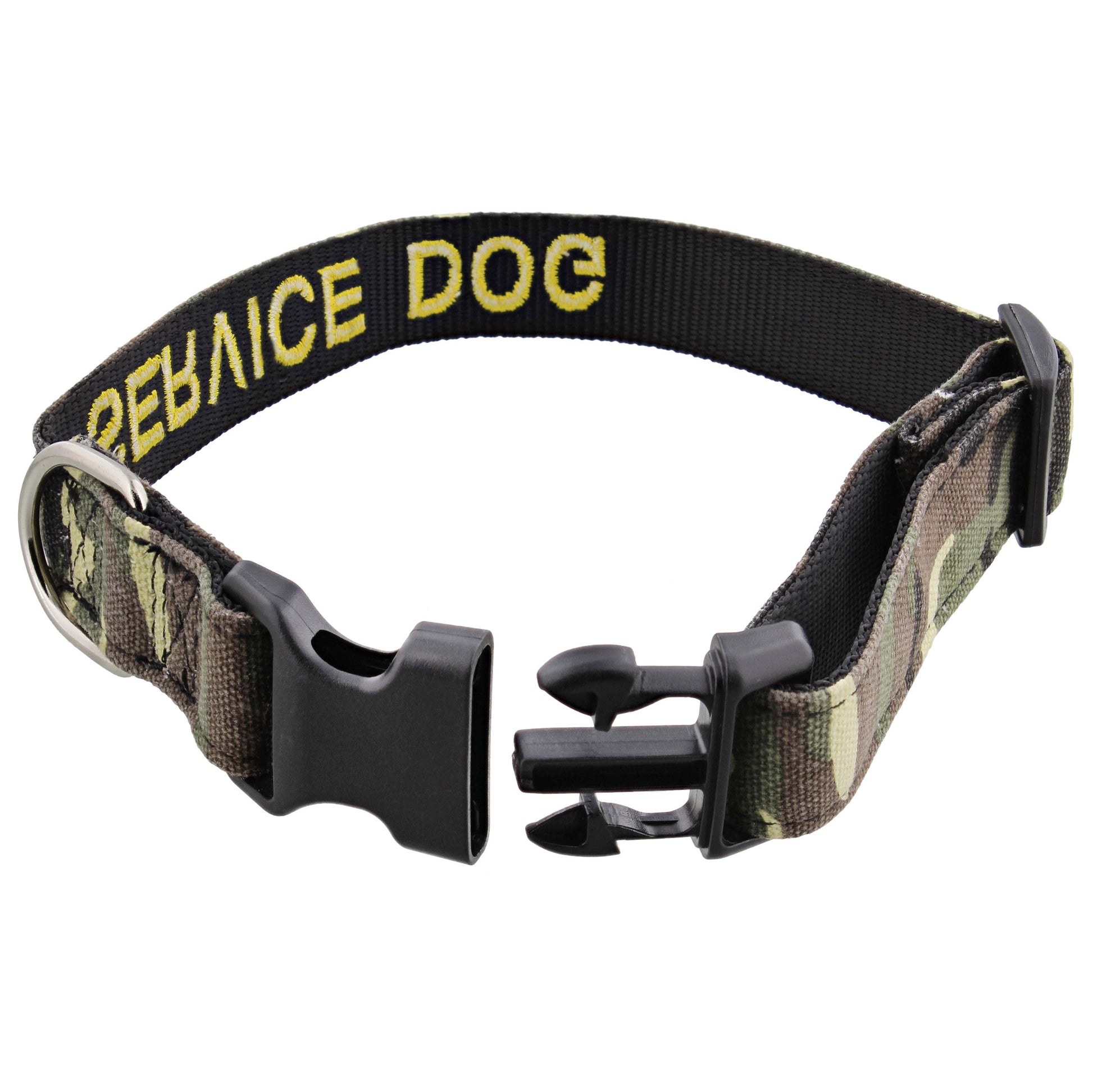 Service Dog Collar - 14 to 21in Camo Medium Dog Collar