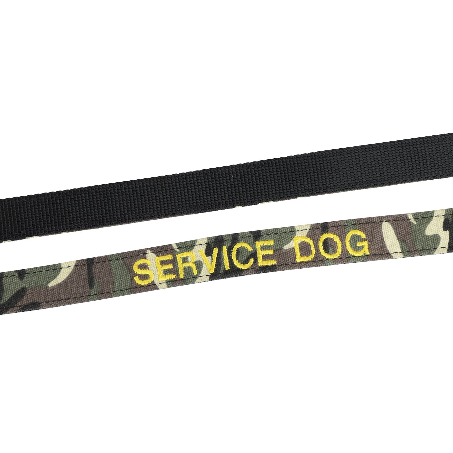 Service Dog Leash - 5ft Camo Canvas SERVICE DOG Lead