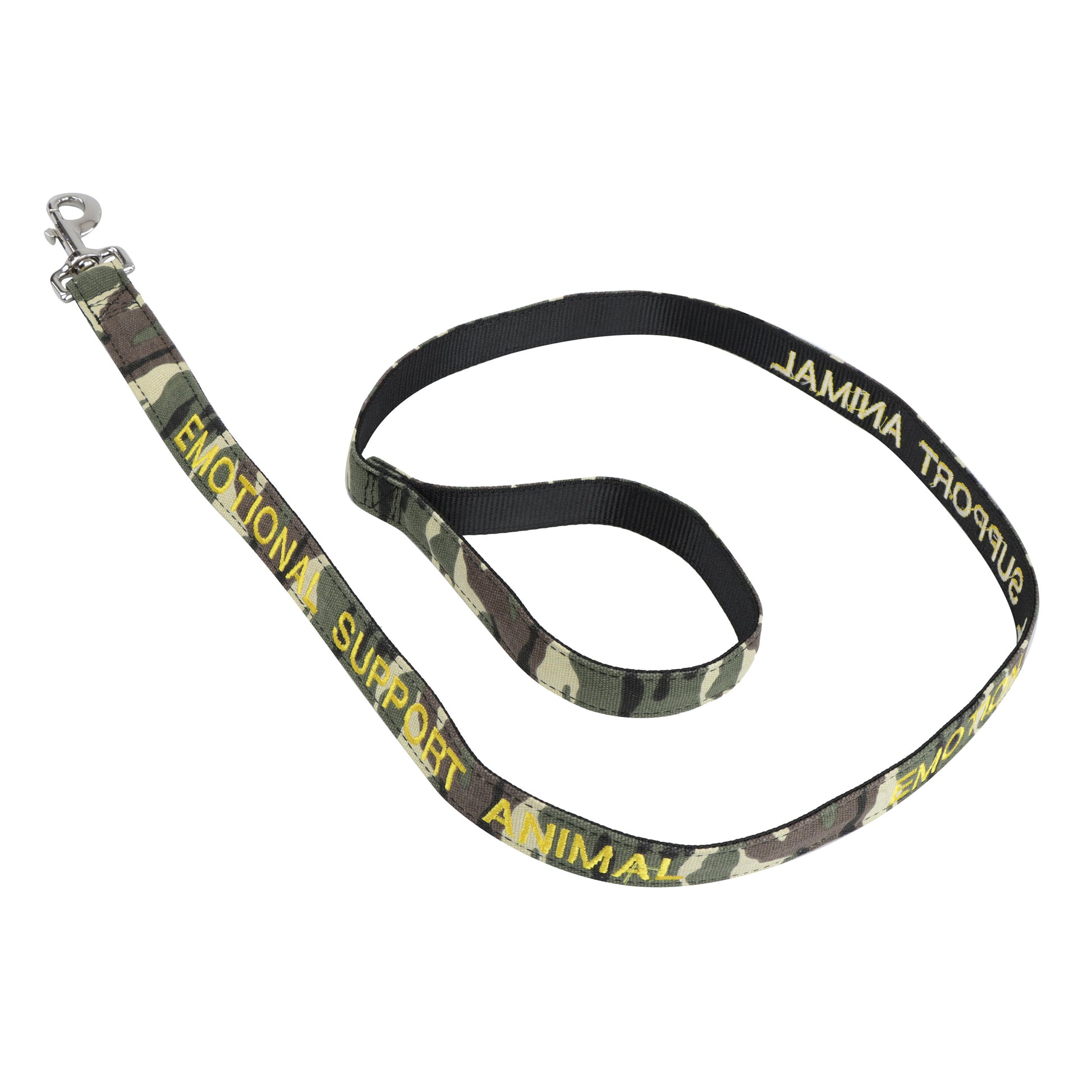 Service Dog Leash - 5ft Camo EMOTIONAL SUPPORT ANIMAL Lead