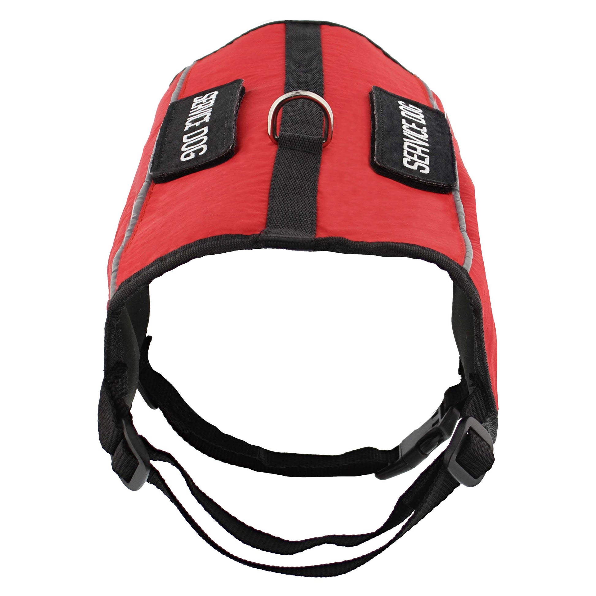 Service Dog Harness Jacket - Large Red Vest with 26.5 to 32in Chest