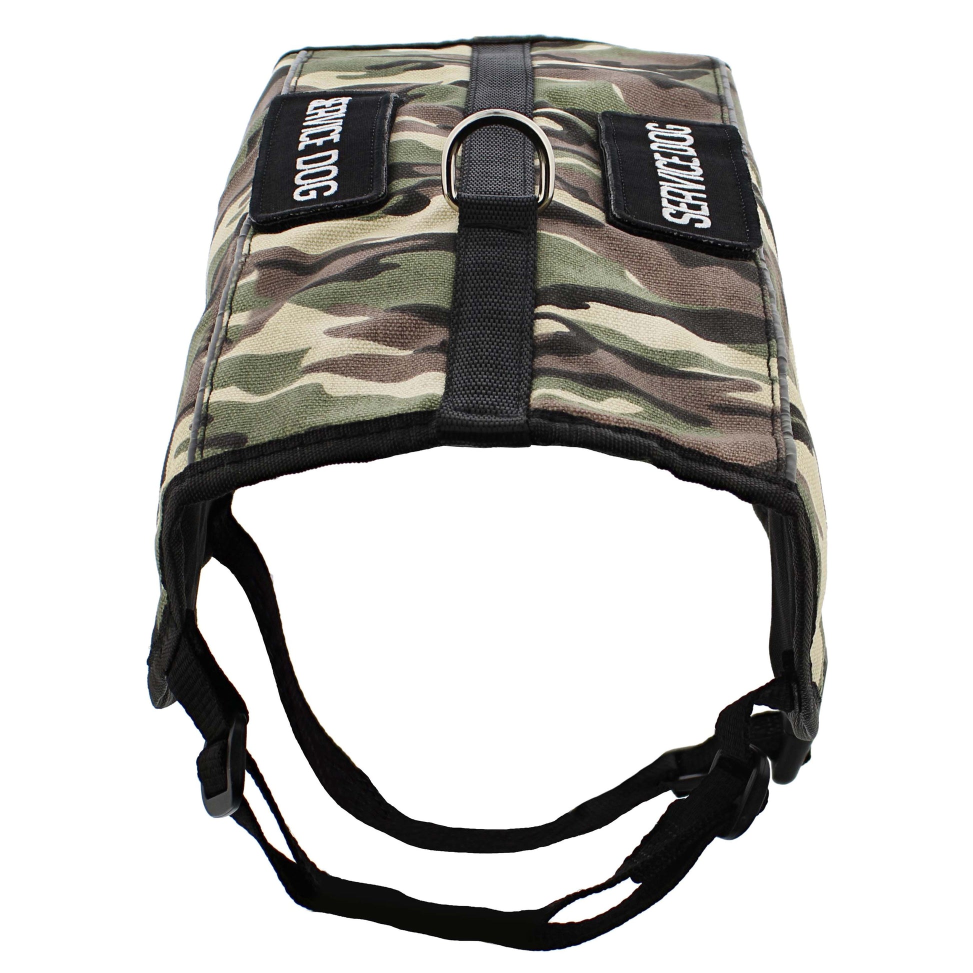 Service Dog Harness Jacket - Medium Camo Vest with 22.5 to 27in Chest