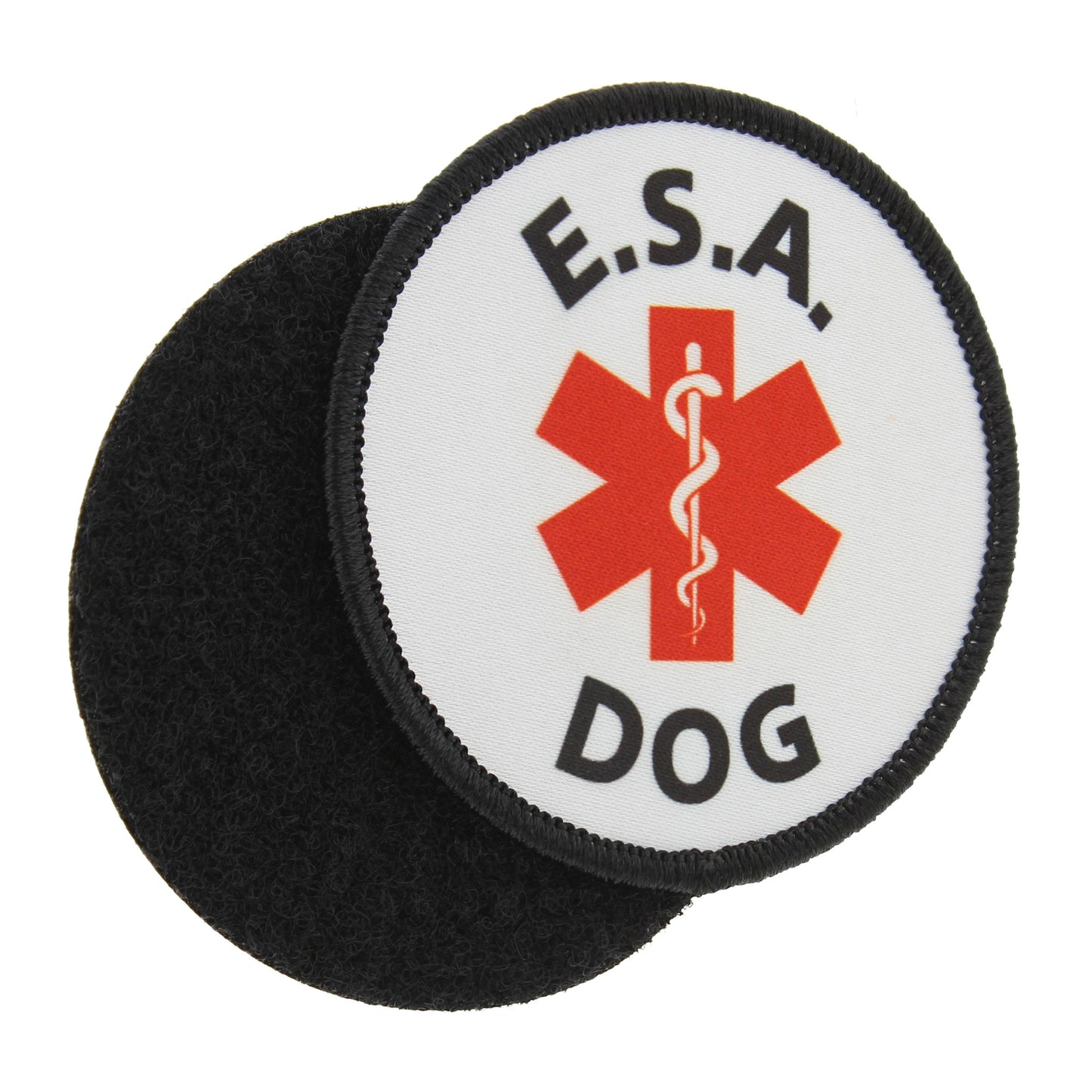 Emotional Support Animal Patch 2.5in Round - ESA Embroidered Label